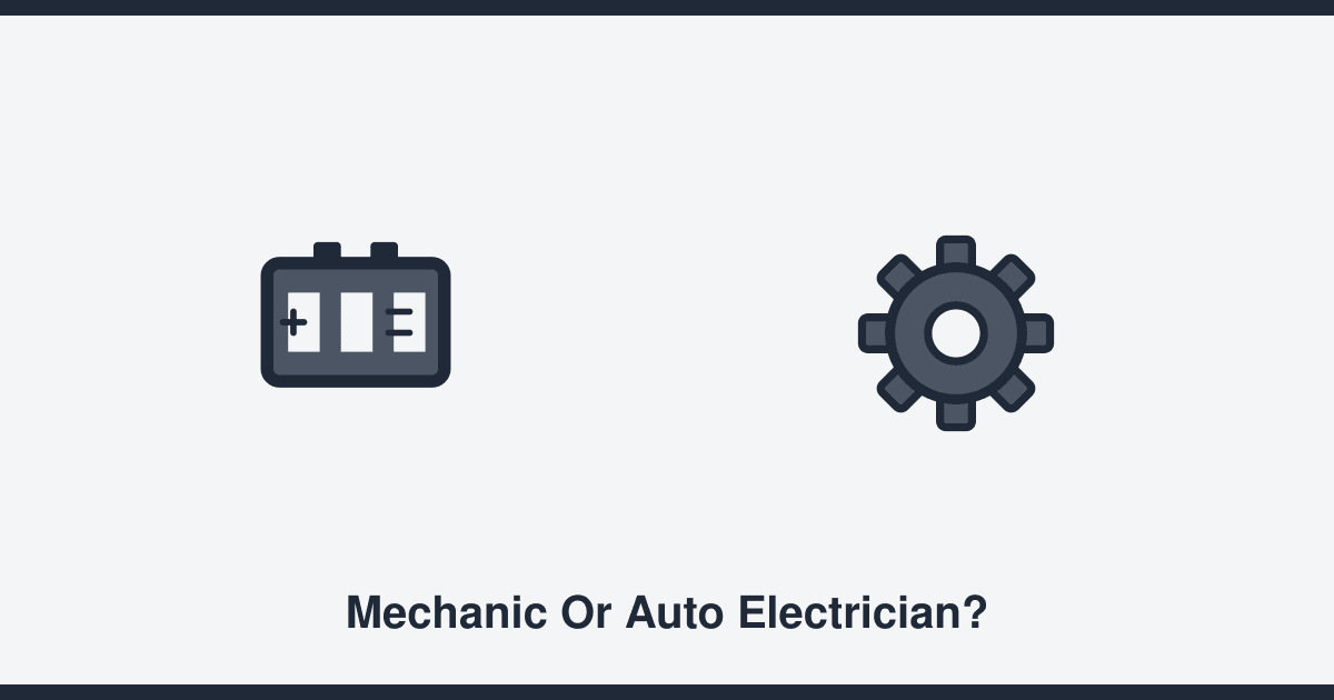 Mechanic or auto electrician? What each one actually does