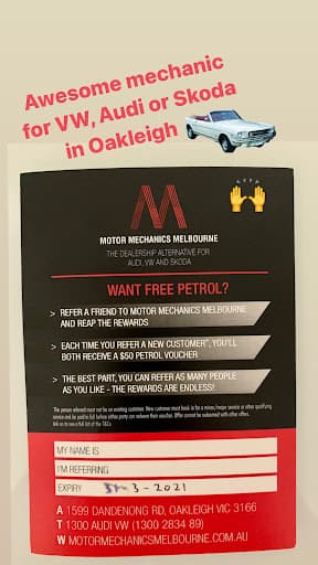 Motor Mechanics Melbourne — Customer photo
